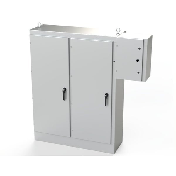 Saginaw Control & Engineering Carbon Steel Electrical Enclosures, 72 in H, 18 in D, 53-3/4 in W, NEMA 3R, 4, 12, 13, Hinged - SCE-72XR5418