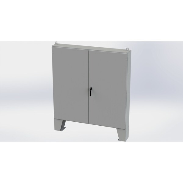 Saginaw Control & Engineering Carbon Steel Electrical Enclosures, 72 in H, 10 in D, 72 in W, NEMA 3R, 12, 13, Hinged - SCE-727210ULP
