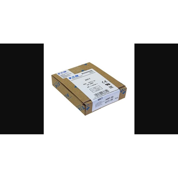 Eaton Bussmann Ceramic Fuse, CT Series, Very Fast-Acting, 20A, 690V AC, 200kA - 20CT