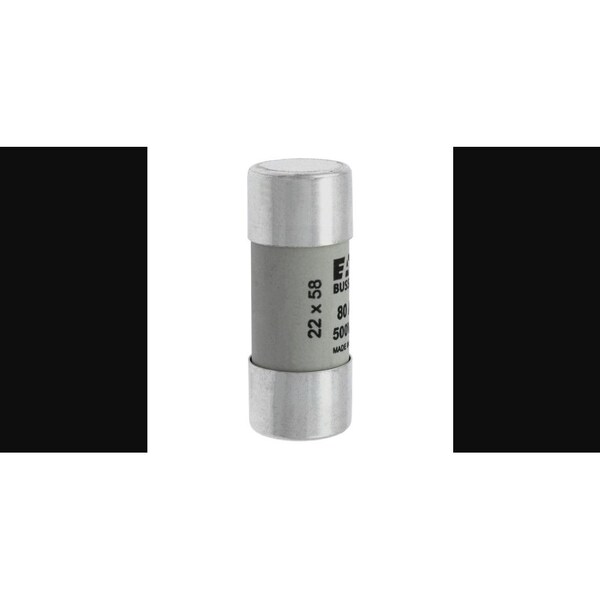 Eaton Bussmann Ceramic Fuse, 80A, 500V AC, 120kA at 500V AC - C22G80