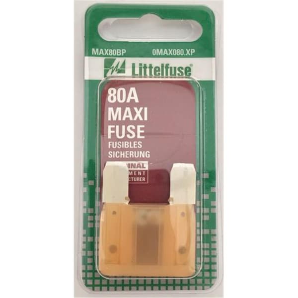 Twinpoint Automotive Fuse, 80A, Not Rated, 5 PK - MXATC80X