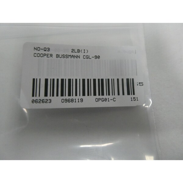 Eaton Bussmann Automotive Fuse, CGL Series, 90A, Not Rated, Non-Indicating - CGL-90