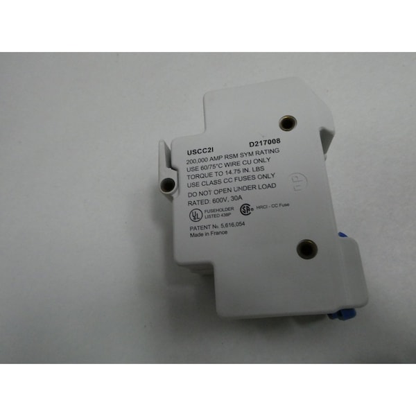 Ferraz Shawmut Fuse Holder, 2 Poles, 600V AC/DC Volt Rating, 6 PK - USCC21