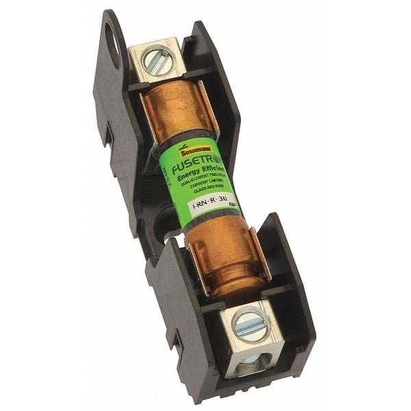 Eaton Bussmann Open Fuse Block, R UL Class, 3 Poles, 0 to 30A Amp Range, 250V AC/DC Volt Rating - RM25030-3SR