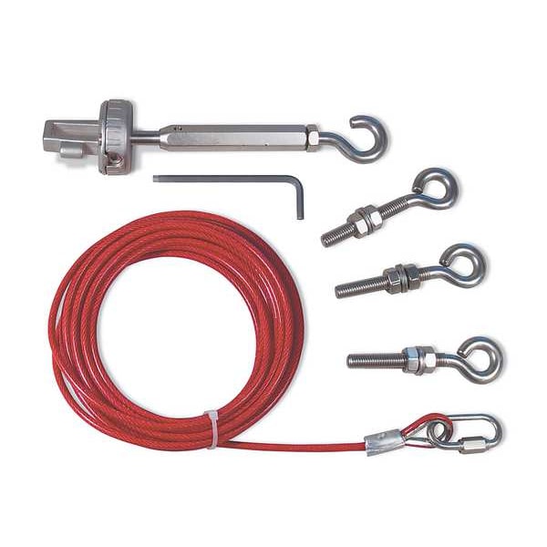 Kit de cable Omron, acero recubierto de PVC, 98 pies 5 pulgadas de largo - 44506-2730.