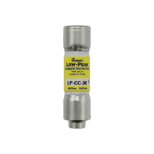 Eaton Bussmann UL Class Fuse, CC Class, LP-CC Series, Time-Delay, 30A, 600V AC, Non-Indicating - LP-CC-30