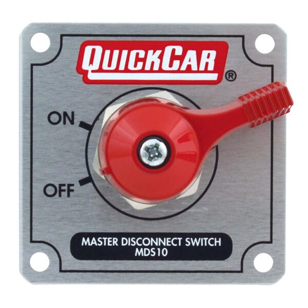 Productos de carreras Quickcar - Interruptor maestro de desconexión QRP55-021 - Placa de plata sólida - QRP55-021