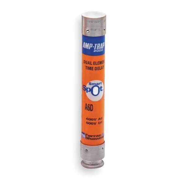 Mersen UL Class Fuse, RK1 Class, A6D-R Series, Time-Delay, 30A, 600V AC, Indicating - A6D30R