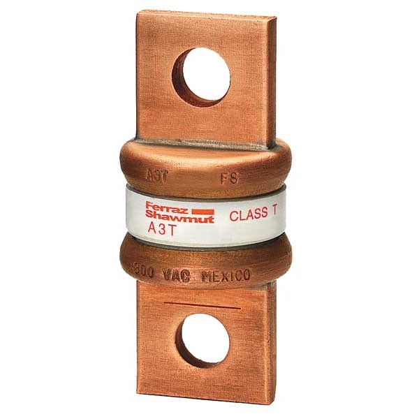 Mersen UL Class Fuse, T Class, A3T Series, Very Fast-Acting, 200A, 300V AC, Non-Indicating - A3T200