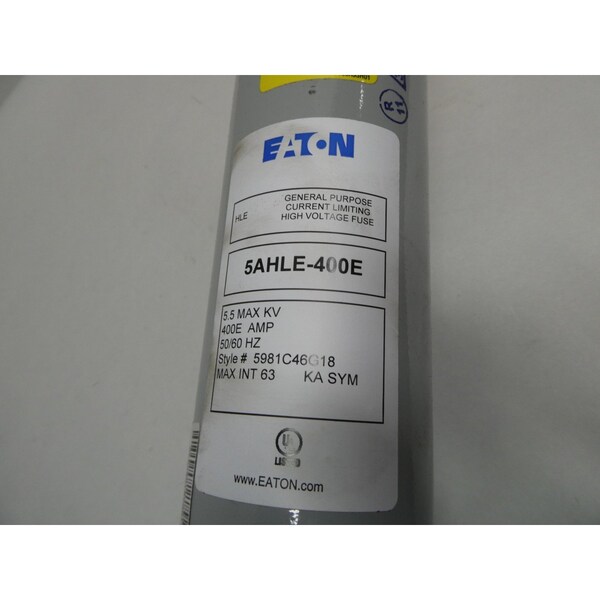 Eaton UL Class Fuse, AHLE Series, Very Fast-Acting, 400A, 4.8kV AC - 5AHLE-400E