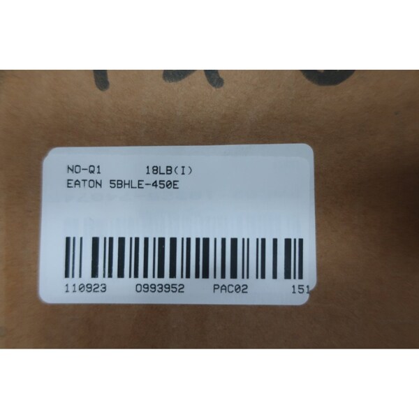 Eaton UL Class Fuse, E-Rated Class, BHLE Series, 450A, 4.8kV AC - 5BHLE-450E