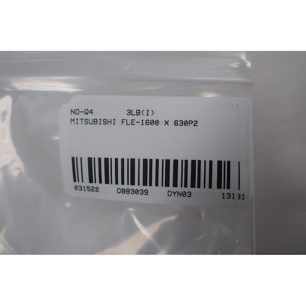 Mitsubishi UL Class Fuse, Fast-Acting, 630A, 600V AC - FLE-1600X630P