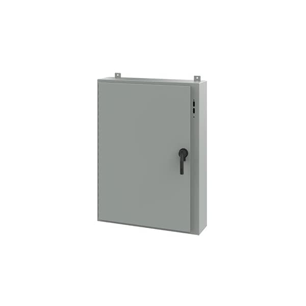 Nvent Hoffman Steel Electrical Enclosures, 42 in H, 8 in D, 31.38 in W, NEMA 12, Hinged - A42SA3208LPPL