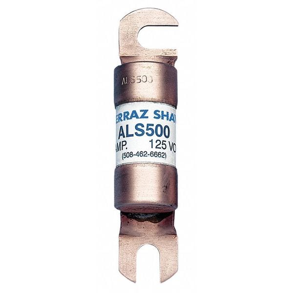Mersen Forklift Limiter Fuse, ALS Series, 500A, Fast-Acting, 125V AC, Bolt-On - ALS500