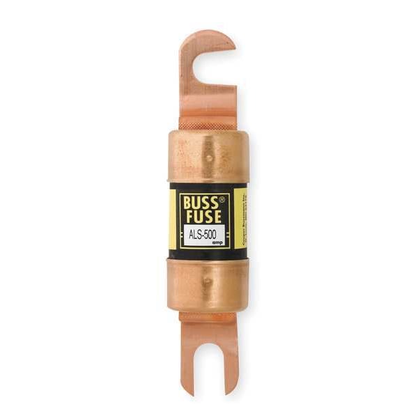 Eaton Bussmann Limiter Fuse, ALS Series, 500A, Fast-Acting, Not Rated, Bolt-On - ALS-500