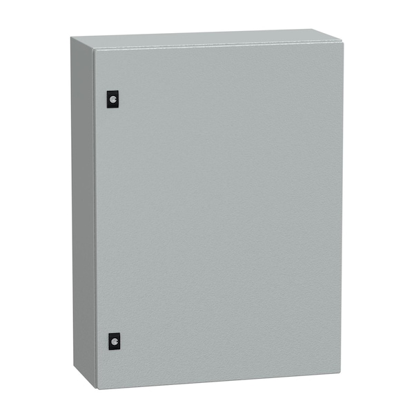 Schneider Electric Steel Electrical Enclosures, 3.15 in H, 9.8 in D, 23.6 in W, Hinged - NSYCRN86250