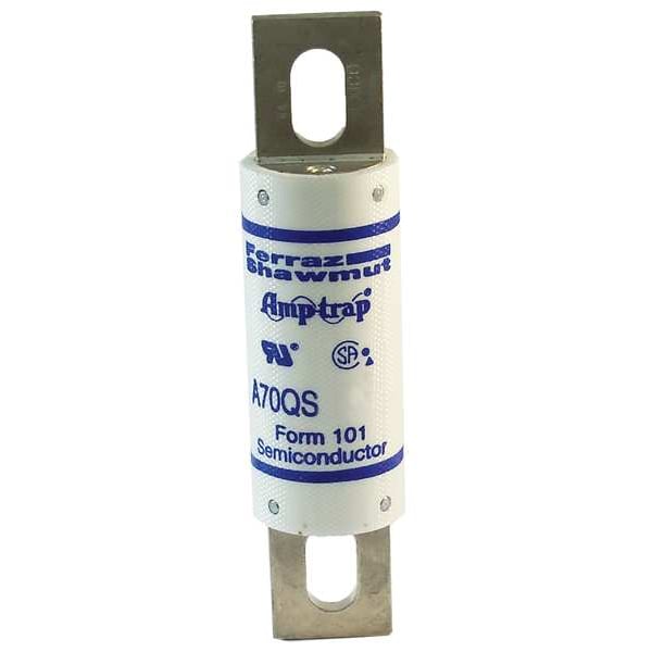 Mersen Semiconductor Fuse, A70QS-K Series, 200A, Fast-Acting, 700V AC, Bolt-On - A70QS200-4K