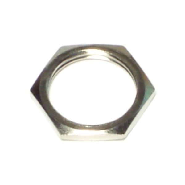 Tuerca de cara de acero chapado en zinc Midwest Fastener 15/32"-32 12PK - 65361