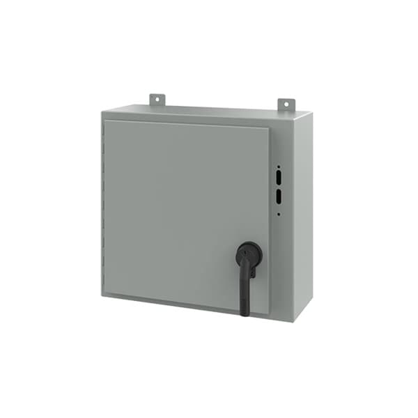 Nvent Hoffman Steel Electrical Enclosures, 20 in H, 8 in D, 21.38 in W, NEMA 12, Hinged - A20SA2208LPPL