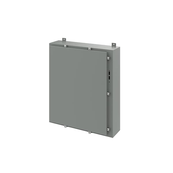 Nvent Hoffman Mild Steel Electrical Enclosures, 36 in H, 8 in D, 31.38 in W, NEMA 4, Hinged - A36HS3108LP