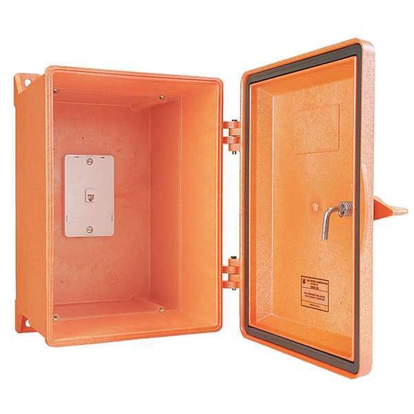 Hubbell Gai-Tronics Plastic Electrical Enclosures, 14-5/8 in H, 10-1/2 in D, 10.9 in W, NEMA 4X - 255-003OR
