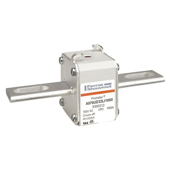 Mersen Semiconductor Fuse, A070 Series, 1000A, Fast-Acting, 700V AC, Square - S300212