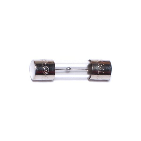 Midwest Fastener Glass Fuse, GDC Series, Time-Delay, 6.3A, 250V AC, 5 PK - 67244