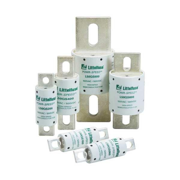 Littelfuse UL Class Fuse, aR Class, L50Q Series, Very Fast-Acting, 100A, 500V AC, Non-Indicating - L50QS100.T