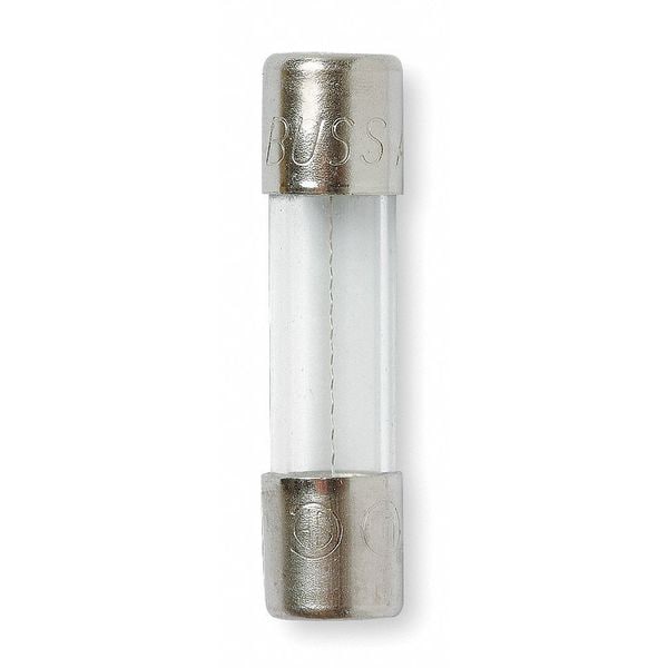 Eaton Bussmann Glass Fuse, AGX Series, Fast-Acting, 2.50A, 125V AC, 100A at 125V AC, 5 PK - AGX-2-1/2