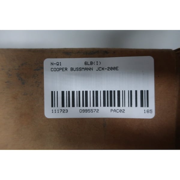 Eaton Bussmann Medium-Voltage Fuse, JCX Series, 200A, Fast-Acting, 2750V AC - JCX-200E