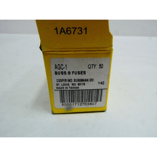 Eaton Bussmann QTY OF 50 35A AMP 250V-AC OTHER FUSE - AGC-1