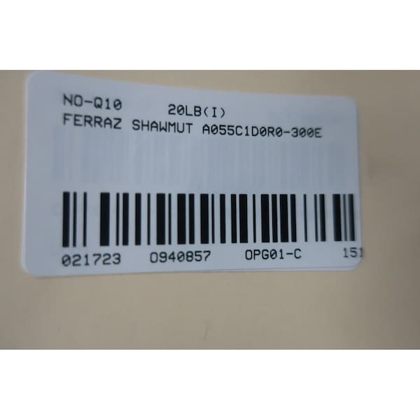 Ferraz Shawmut Cartridge Fuse, A055 Series, 300A, 5500V AC, Cylindrical - A055C1D0R0-300E