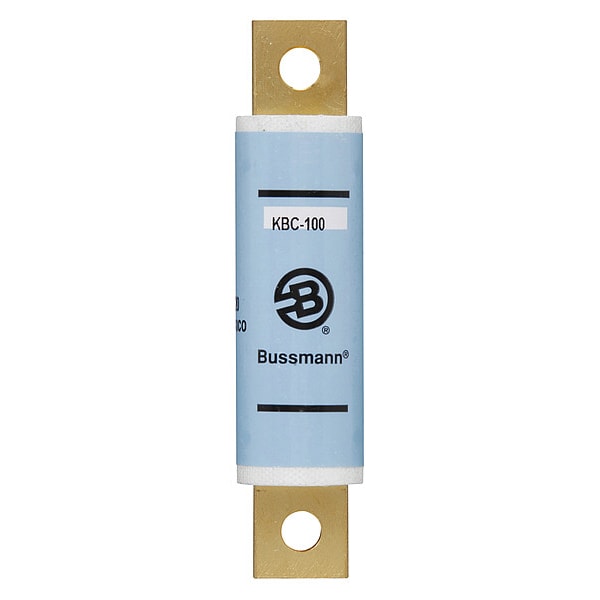 Eaton Bussmann Semiconductor Fuse, KBC Series, 100A, Fast-Acting, 600V AC, Bolt-On - KBC-100