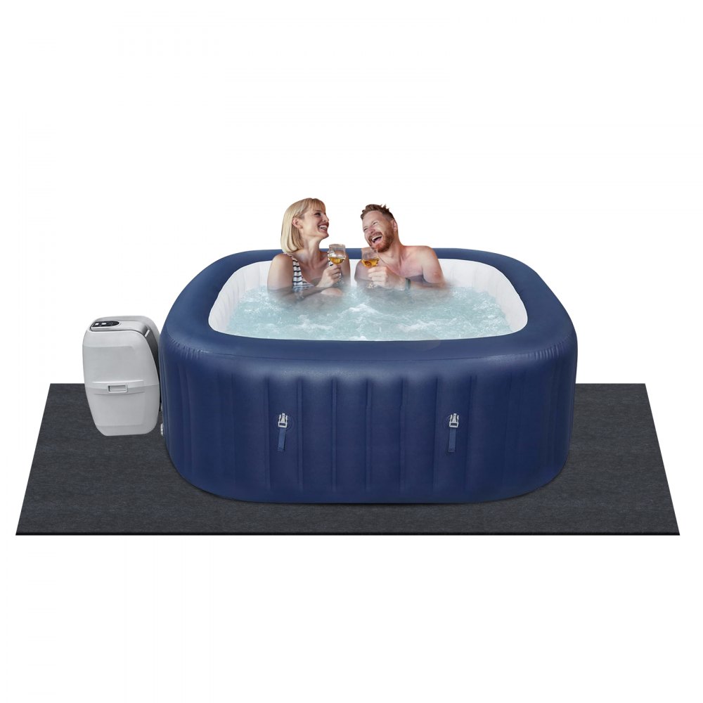 VEVOR 74 x 72 Inch Hot Tub Mat, Extra Large Inflatable Hot Tub Pad, Waterproof Slip-Proof Backing, Absorbent Spa Pool Ground Base Flooring Protector Mat Reusable Outdoor & Indoor, Also For Car Repair - RSYGDTDFX74X2A6JVV0