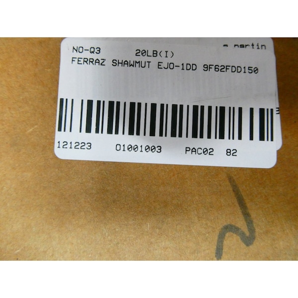 Ferraz Shawmut Medium-Voltage Fuse, EJO Series, 150A, Fast-Acting, 15500V AC - EJO-1DD 9F62FDD150