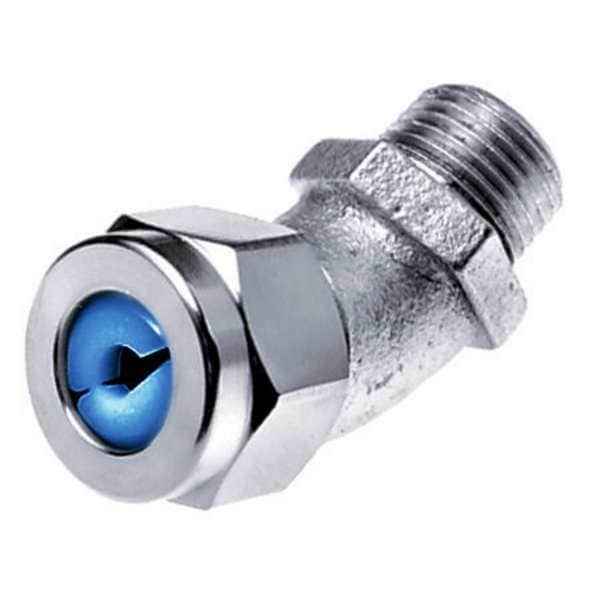 Hubbell Wiring Device-Kellems Cord Connector, 1/2 in., 45, Blue - VHC1023ZP