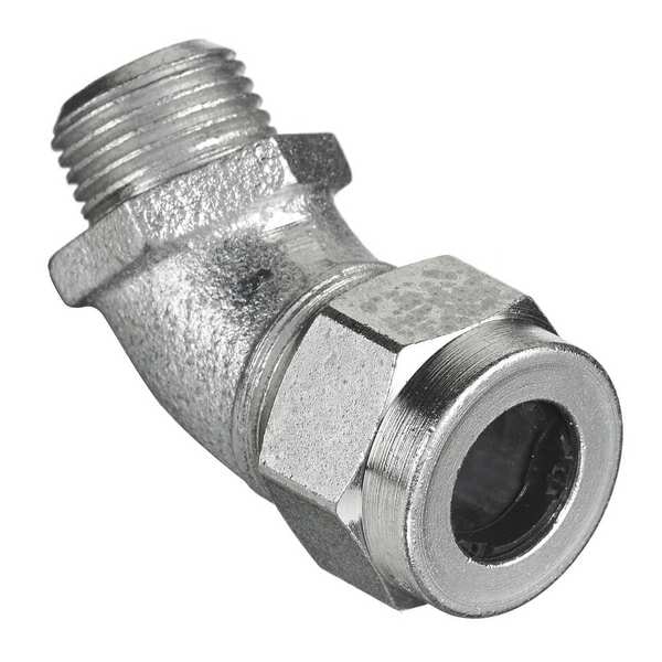 Hubbell Wiring Device-Kellems Cord Connector, 1/2 in., 45, Brown - VHC1024ZP