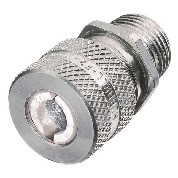 Hubbell Wiring Device-Kellems Liquid Tight Connector, 3/8 in., White - SHC1011