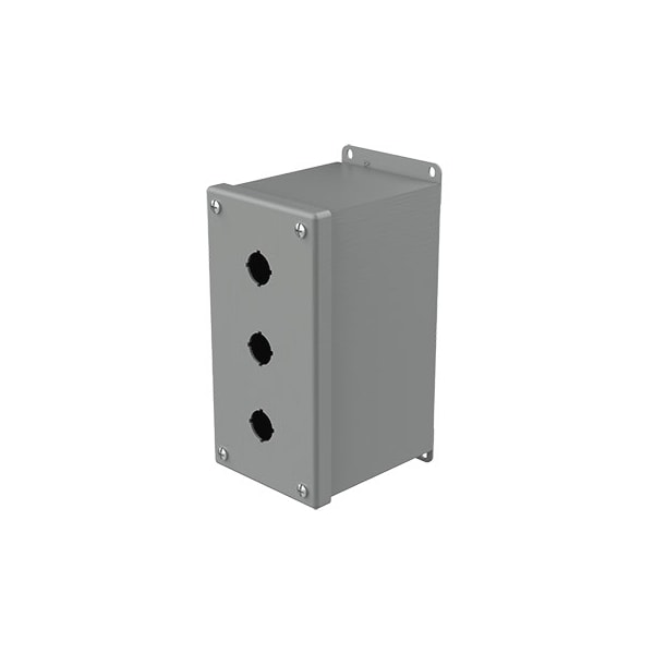Nvent Hoffman Mild Steel Electrical Enclosures, 8 in H, 4-3/4 in D, 4 in W, NEMA 12, Screw On - E3PBXM