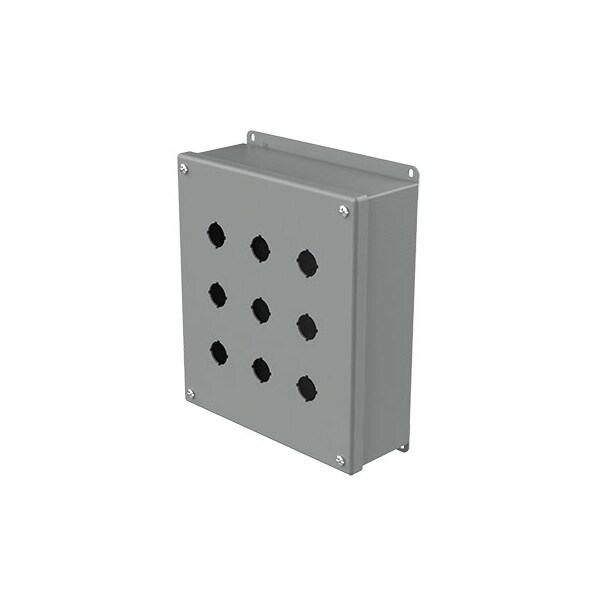 Nvent Hoffman Mild Steel Electrical Enclosures, 9-1/2 in H, 3 in D, 8-1/2 in W, NEMA 12, Screw On - E9PBG
