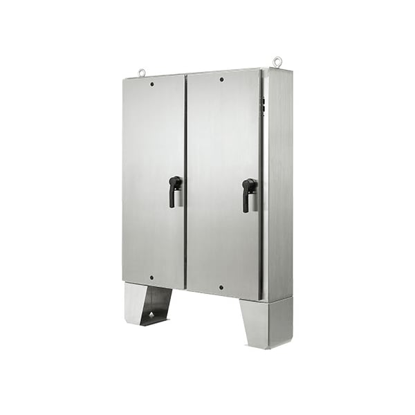 Nvent Hoffman 304 Stainless Steel Electrical Enclosures, 72.06 in H, 24.06 in D, 73.31 in W, NEMA 4X, Hinged - A72HX7324SSLPQT