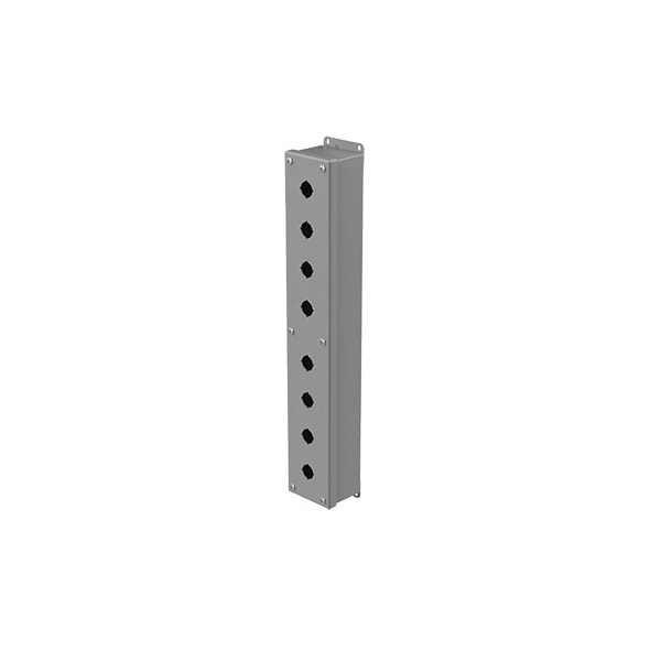 Nvent Hoffman Mild Steel Electrical Enclosures, 20-1/4 in H, 2-3/4 in D, 3-1/4 in W, NEMA 12, Screw On - E8PBG