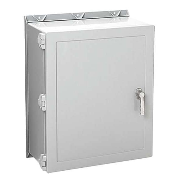 Nvent Hoffman Fiberglass Electrical Enclosures, 36-1/4 in H, 12 in D, 30 in W, NEMA 4X, Hinged - A36H3012GQRLP