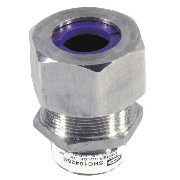 Hubbell Wiring Device-Kellems Liquid Tight Connector, 1 in., Orchid - SHC1042SS
