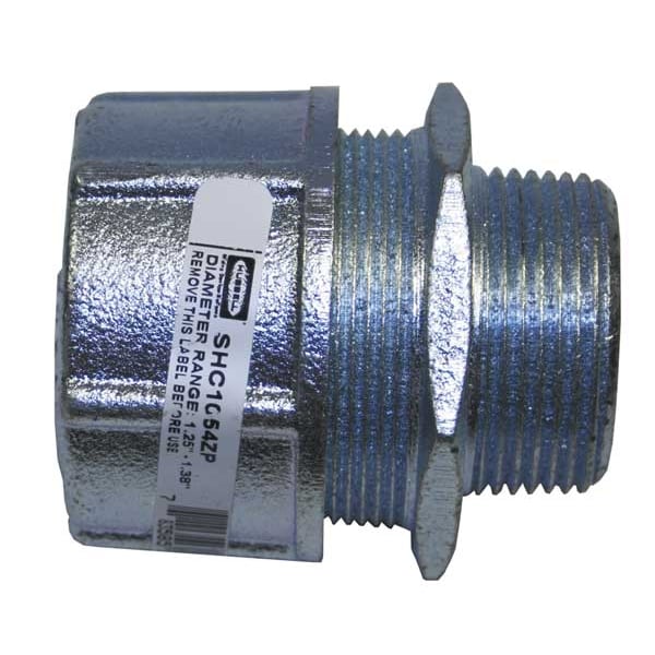 Hubbell Wiring Device-Kellems Cord Connector, 1-1/4 in., Straight - SHC1054ZP