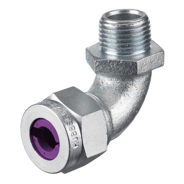 Hubbell Wiring Device-Kellems Liquid Tight Connector, 3/4in, Orchid - NHC1038ZP