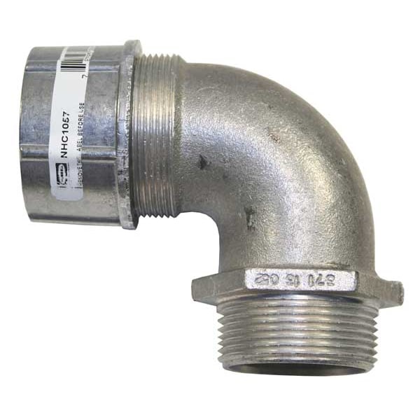 Hubbell Wiring Device-Kellems Liquid Tight Connector, 1-1/2 in., 90 deg - NHC1057