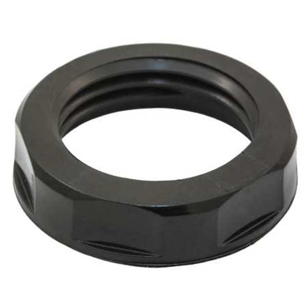 Hubbell Wiring Device-Kellems Low Profile Cord Connector Locknuts, Nylon, NPT, 1/2" Thread Size, Black, Liquid Tight - 31622003L