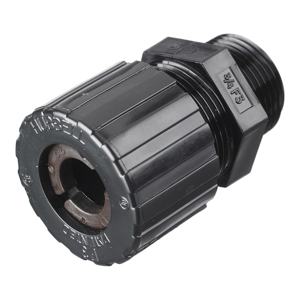 Hubbell Wiring Device-Kellems Cord Connectors, Straight Male, .500"- .625" (12.7- 15.8), Nylon Standard Style - SHC2036CR