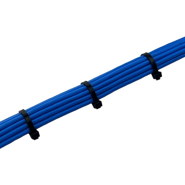 Triton Products 7" Long Heavy-Duty Black Nylon Ties with 50 lb Tensile Strength 100/pk - ZT-07BK
